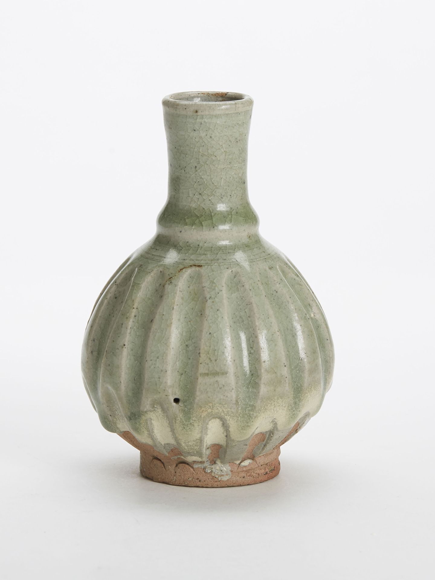 Antique Chinese Celadon Glazed Bottle Vase Song? 12/13Th C. - Bild 3 aus 7