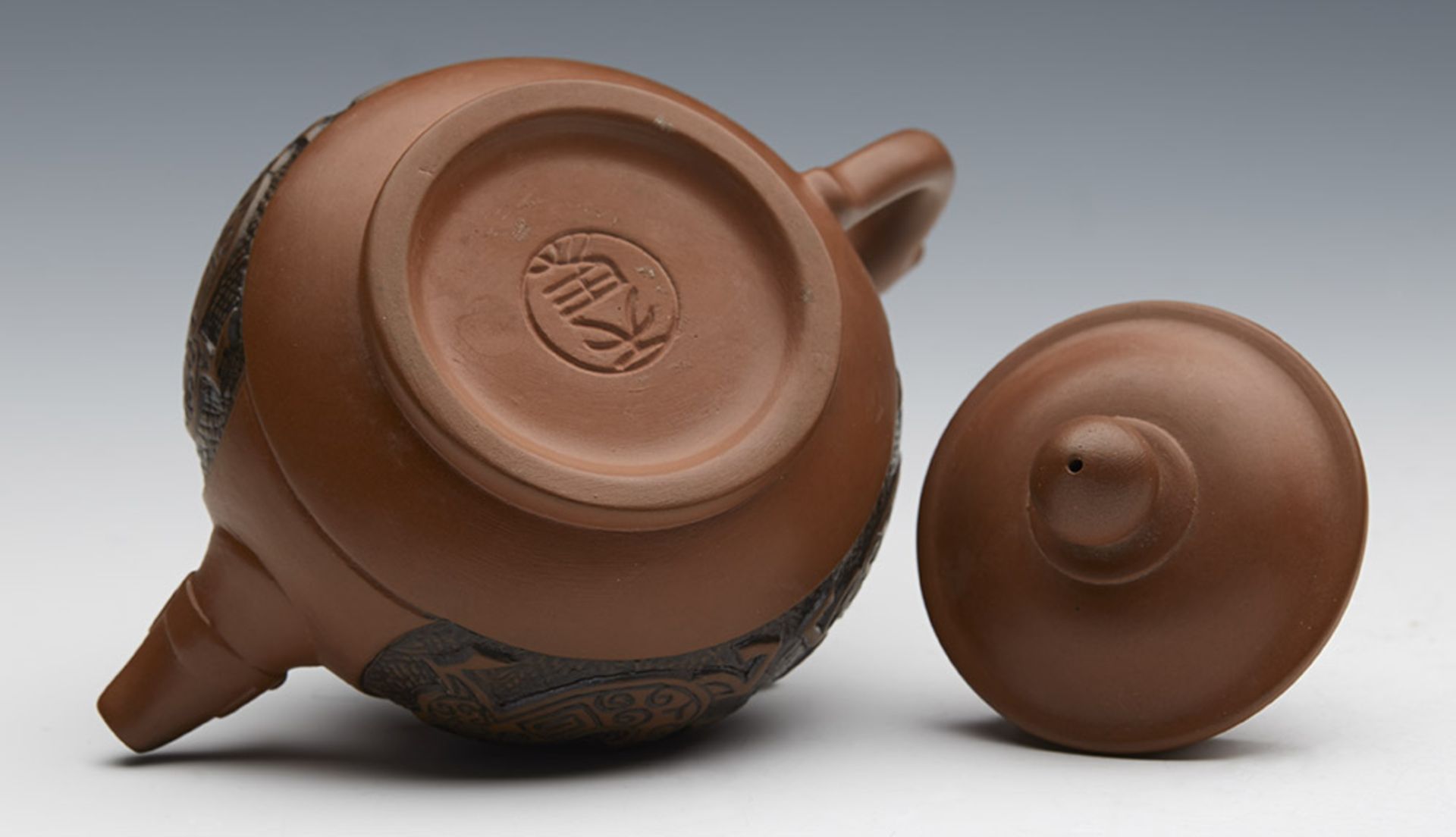 Antique/Vintage Chinese Miniature Yixing Teapot 19Th/20Th C. - Bild 6 aus 13