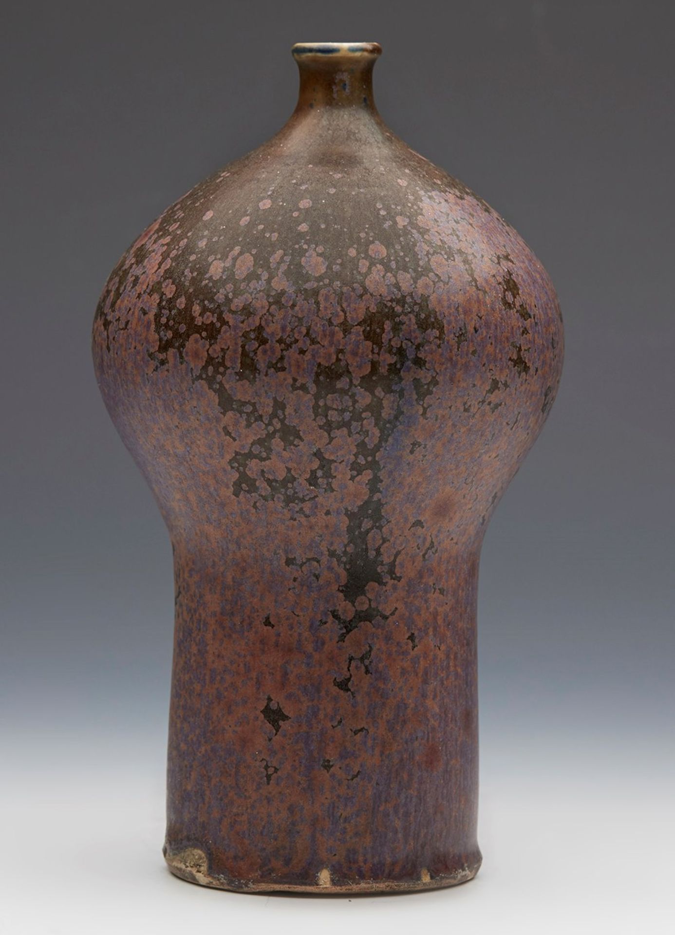 Studio Pottery Matt Glazed Vase Of Interesting Shape 20Th C.