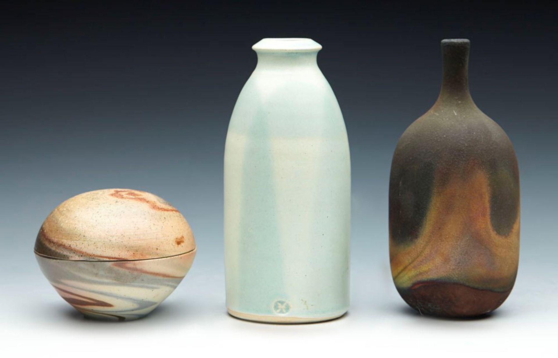 Collection Of Three Vintage Studio Pottery Vessels 20Th C. - Image 6 of 10