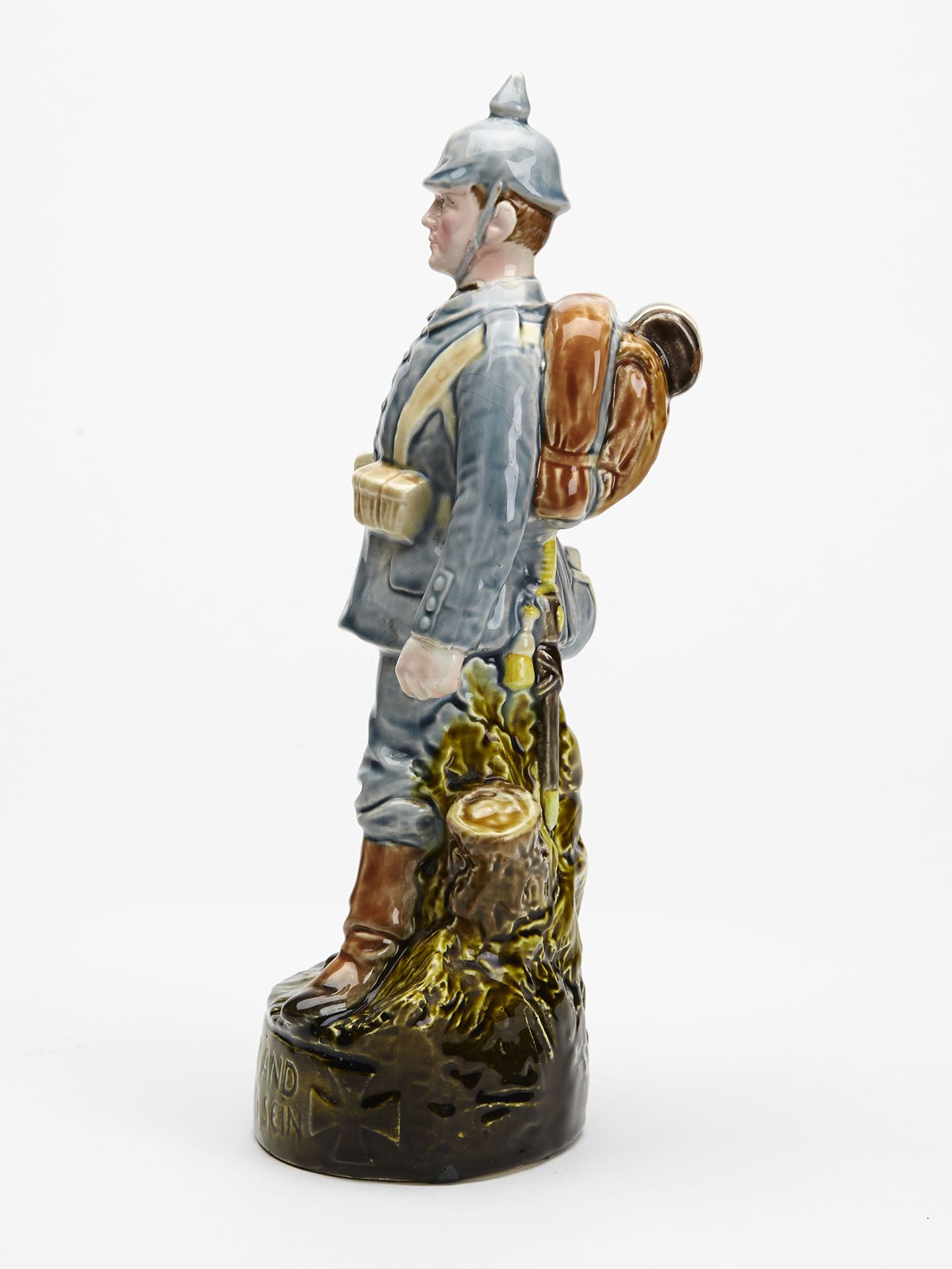 Rare Majolica German Infantry Soldier Figure 19Th C. - Image 4 of 10