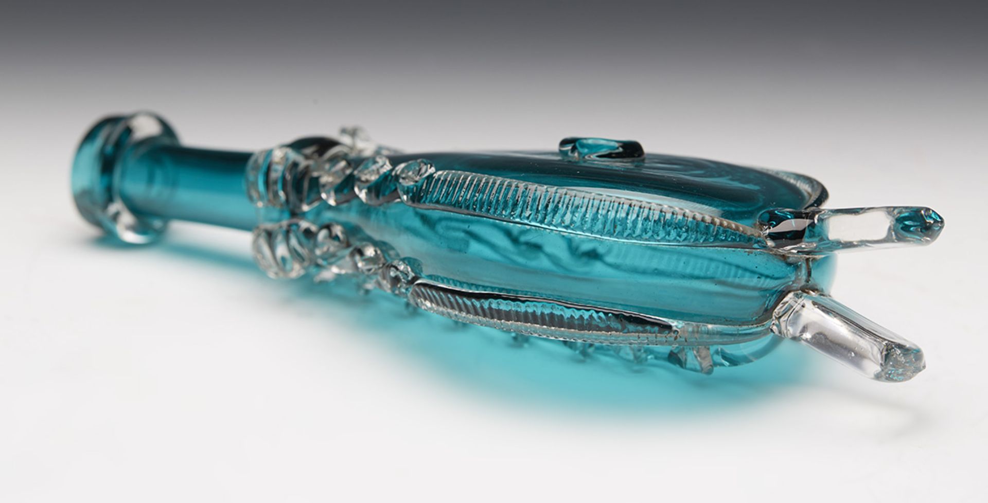 Antique Cerulean Glass Novelty Bellows 19Th C. - Image 7 of 7