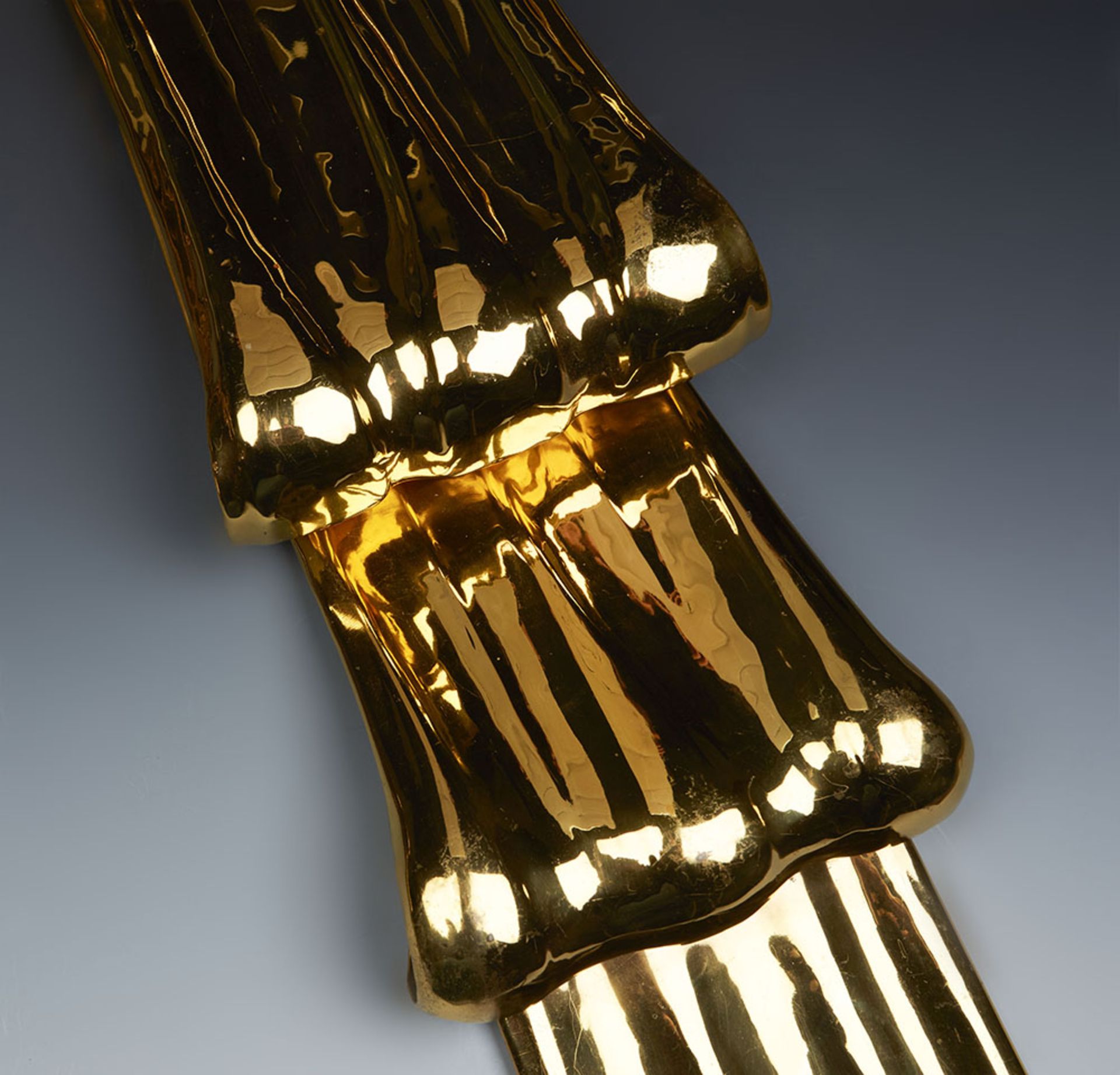 Dulany Studio Gilt Metal Bow By Helen Hughes Early 20Th C. - Image 4 of 11