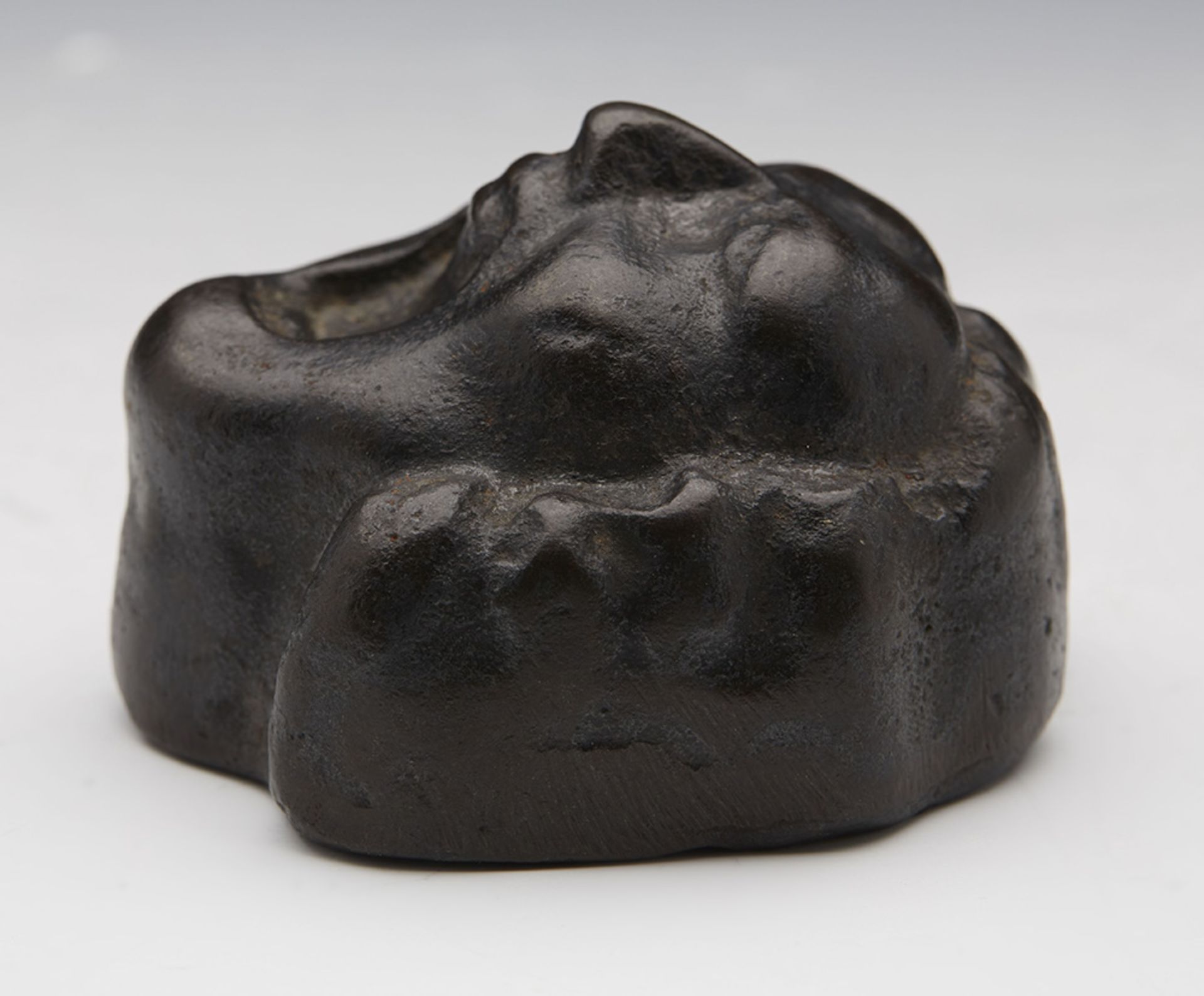 Antique Georgian Grotesque Face Metal Desk Weight Signed 18/19Th C. - Image 7 of 7