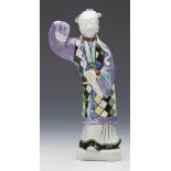 Antique Chinese Qianlong Porcelain Figure Of A Lady 18Th C.