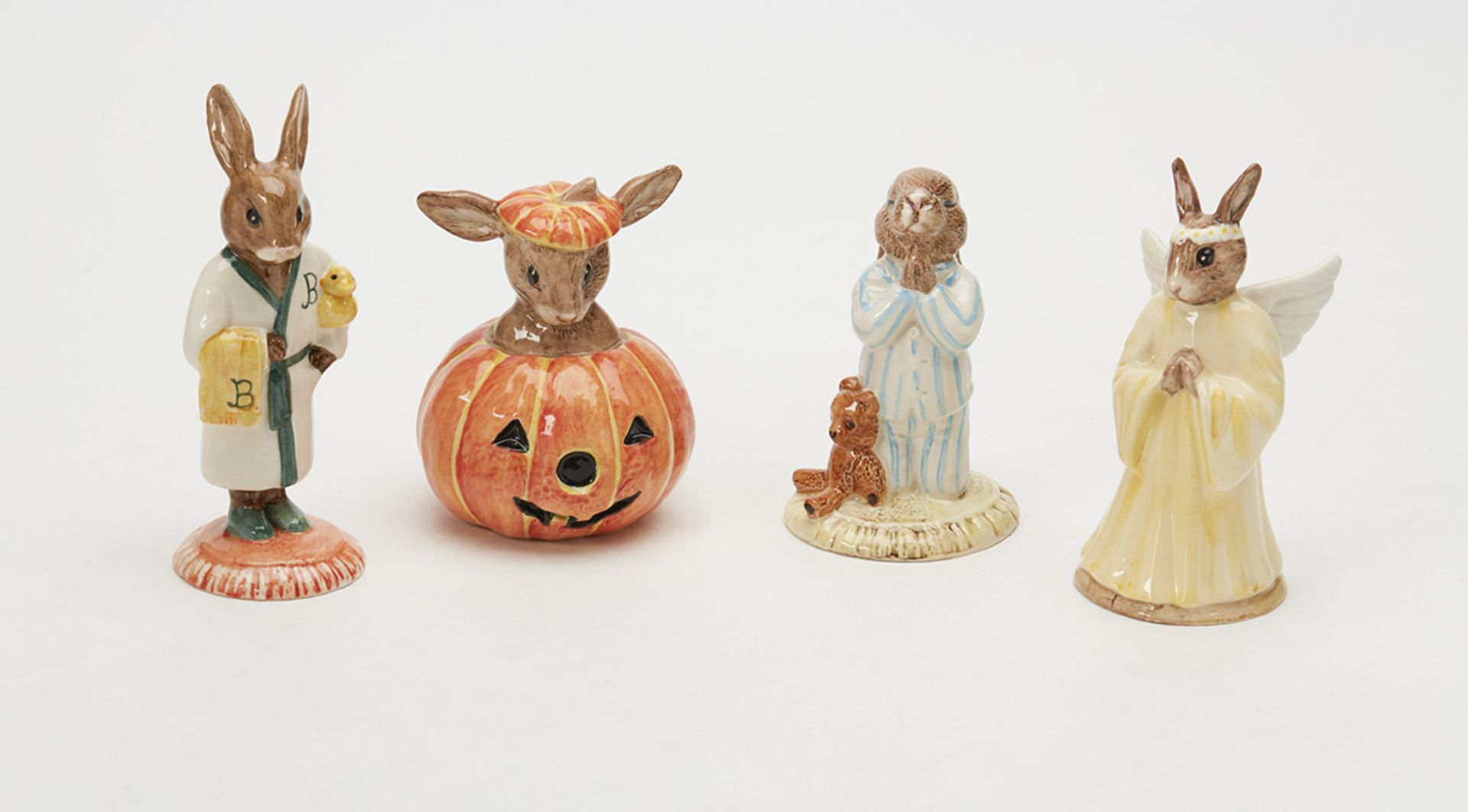 Four Royal Doulton Collectors Bunnykin Figures 20Th C.