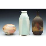 Collection Of Three Vintage Studio Pottery Vessels 20Th C.