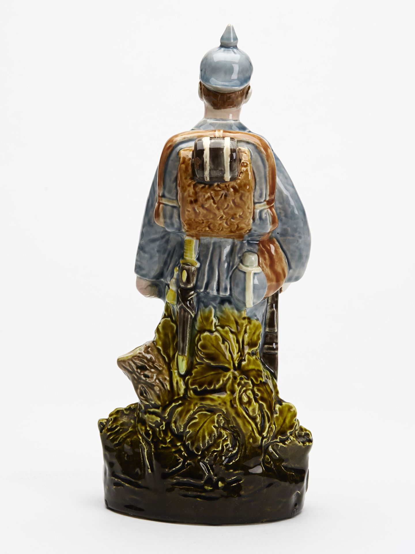 Rare Majolica German Infantry Soldier Figure 19Th C. - Image 3 of 10