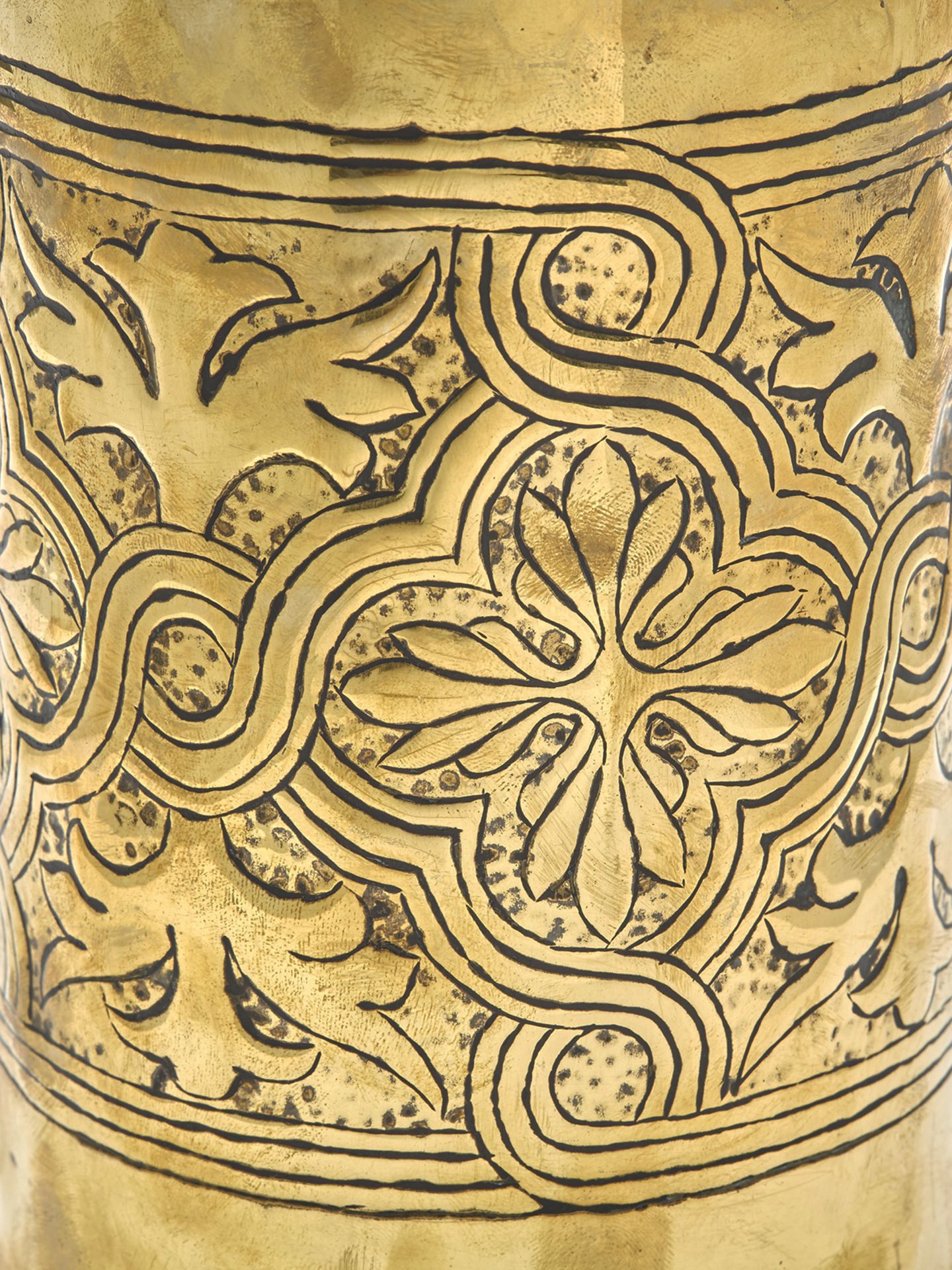 Arts & Crafts Tin Lined Brass Lidded Biscuit Jar C.1900 - Image 3 of 8