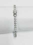 8.00ct Diamond tennis bracelet set with brilliant cut diamonds of I/J colour, si2 clarity. All set