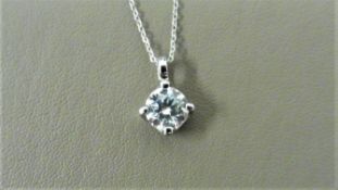 1.00ct diamond solitaire style pendant. Brilliant cut diamond, I colour and si3 clarity. Set in a