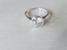 Low reserve,1.50ct brilliant cut diamond k colour si2 clarity,platinum handmade setting,5gms,uk size