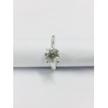 2.05ct diamond solitaire ring with an enhanced brilliant cut diamond. I colour and -i1 clarity.