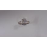 1.00ct diamond solitaire ring with an enhanced brilliant cut diamond. I colour and I1-2 clarity. Set