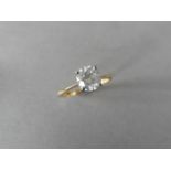 1.16ct diamond solitaire ring with a brilliant cut diamond. H colour and I2 clarity. Set in 18ct