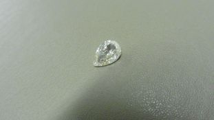 1.00ct pear shaped diamond, loose stone. J colour and I1 clarity. 8.85 x 5.93 x 2.72mm. IGI