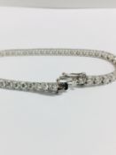 8.00ct Diamond tennis bracelet set with brilliant cut diamonds of I/J colour, si2 clarity. All set