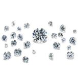 2.16 ct. Round Brilliant Diamond Lot - H - I - J / SI - I UNTREATED