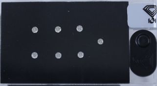 IGI Sealed 0.45 ct. "Diamond D-Box" - Round Brilliant Natural Diamonds - K - L / I1 - I2