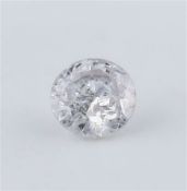 IGI Certified 0.10 ct. Round Brilliant Natural Diamond - Faint Pink - I 2 - UNTREATED