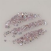 8.12 ct. Round Brilliant Diamond Lot - Rare Fancy Light Pink - UNTREATED