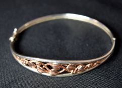 Lovely Clogau Welsh Gold And Silver Bangle