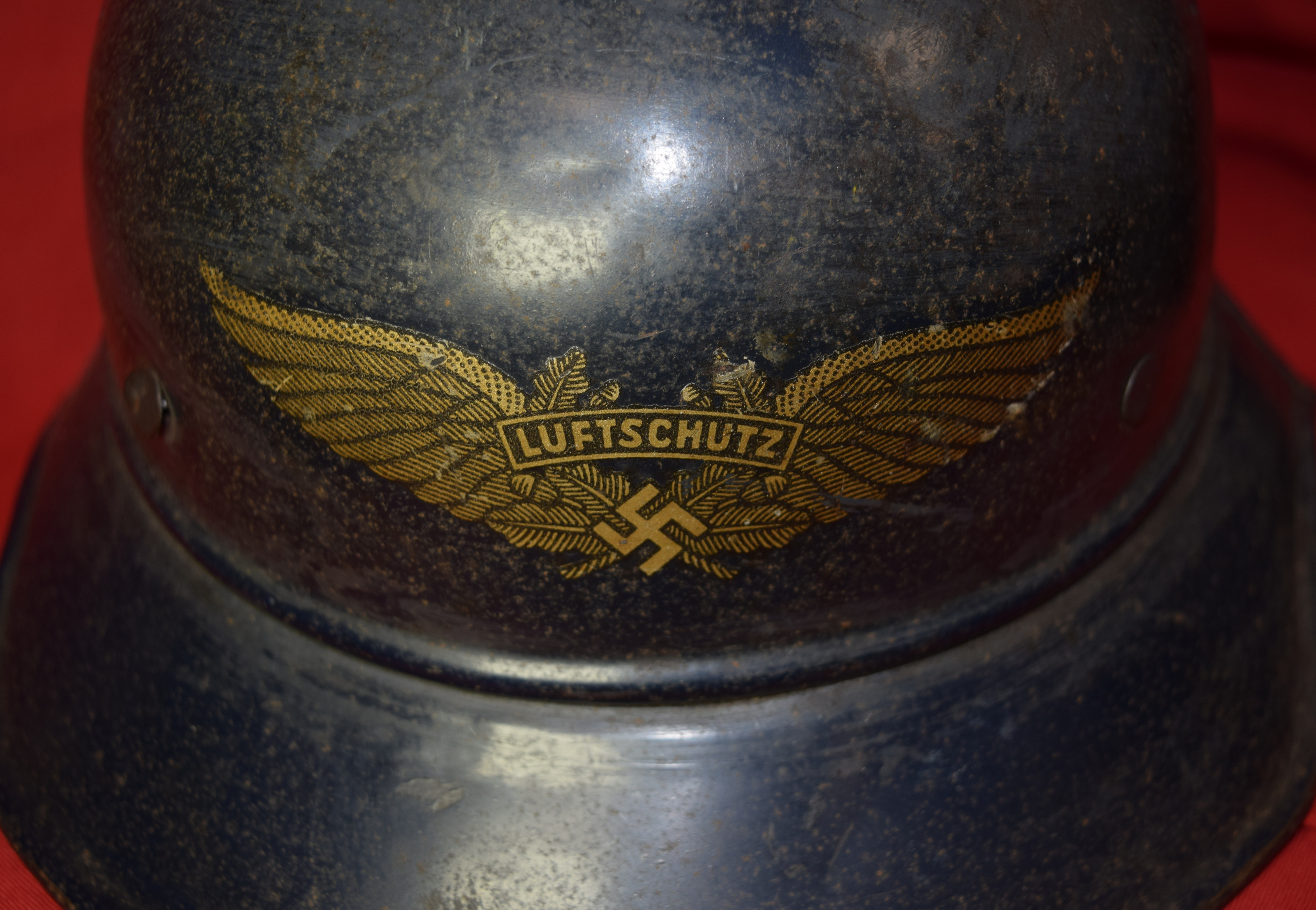 WW2 German Three-Piece Luftschutz Gladiator Helmet - Image 2 of 5