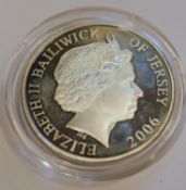 Silver 2006 Bailiwick of Jersey Churchill Five Pounds