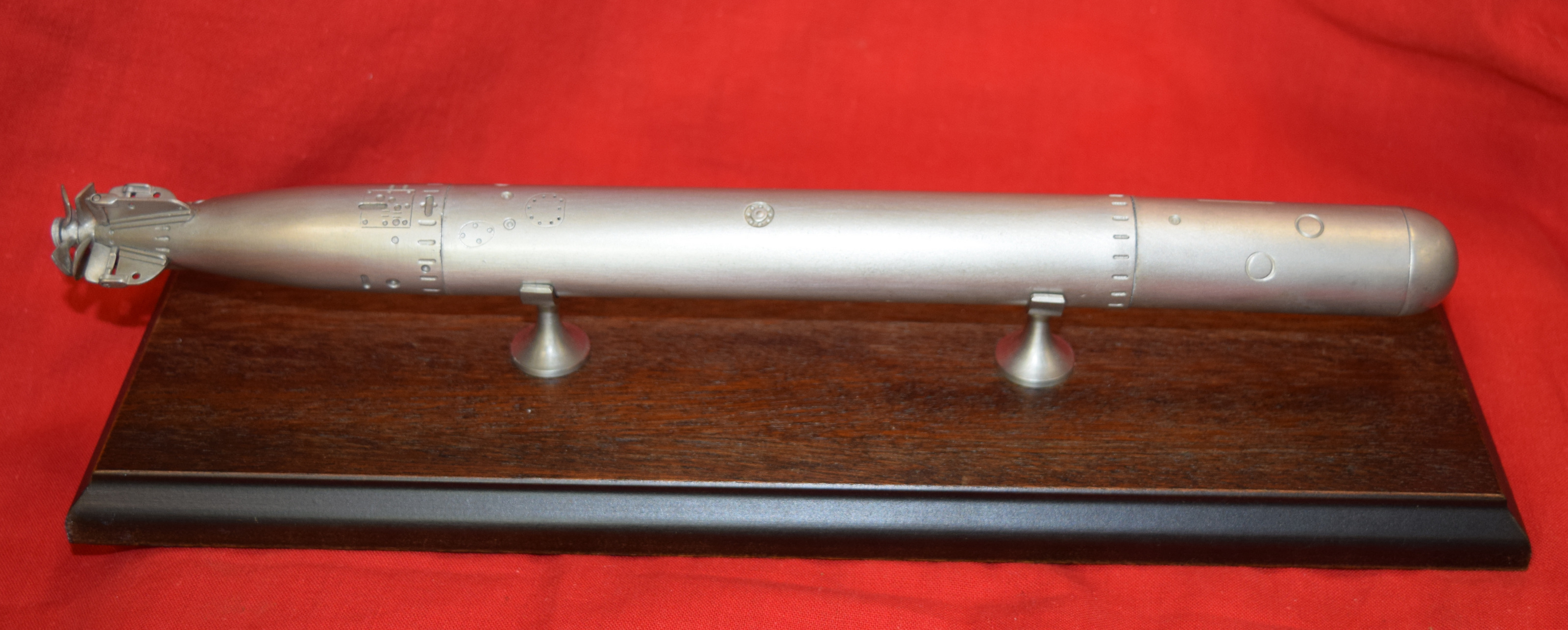 German WW2 Model Torpedo On Plinth