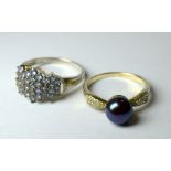 Pair Of Silver Dress Rings