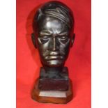 Bronzed Adolf Hitler Bust