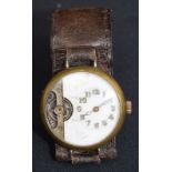 Scarce WW1 Era Hebdomas 8 Day Wristwatch