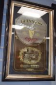 Large Vintage Guinness Mirror Clock