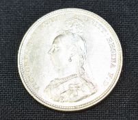 1887 Victorian Silver Shilling VGC