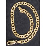 18ct Gold Chain Link Bracelet