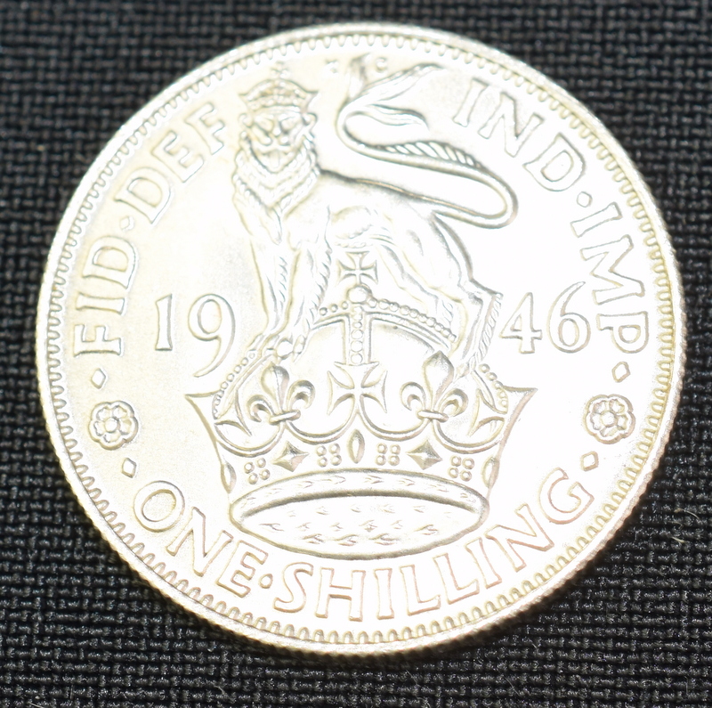 1946 George VI Silver Shilling VGC - Image 2 of 2