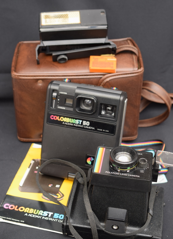 Kodak Colorburst 50 And Polaroid Land Camera