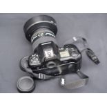 Nikon F90X SLR Camera And Lens