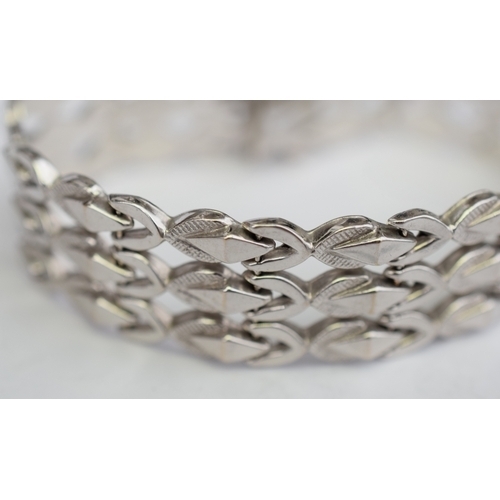 Fabulous 18ct White Gold Italian Bespoke Lady's Bracelet 27.5 grams - Image 2 of 3