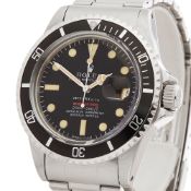1969 Rolex Submariner Tiffany & Co Single Red 40mm Stainless Steel - 1680
