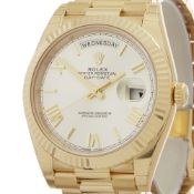 2017 Rolex Day-Date 40 18k Yellow Gold - 228238
