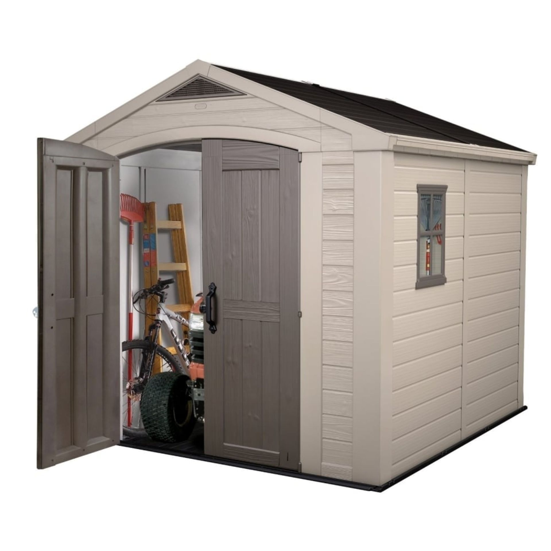 Keter Factor Plastic Double Door Shed - 8 x 8 ft