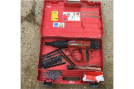 Hilti Gun, Case, Cleaning Kit and Nails
