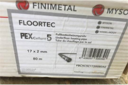 2x 80m Of Floortex Underfloor Heating Pipe