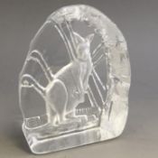 Art Glass Kangaroo Paperweight - Nybro - Sweden