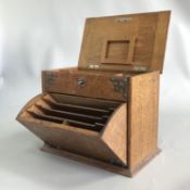 Oak Desk Stationery Cabinet English Antique Victorian Correspondence Writing Box