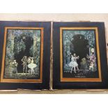 2 x Marie Blanchard Vintage 1920s Prints - The Beauty Prize & The Waltz of Love