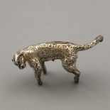 Fine English Hallmarked Sterling Silver Miniature Leopard Jaguar - Heavy 87.3g