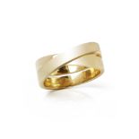 Cartier 18k Yellow Gold Paris Nouvelle Vague Ring Size R