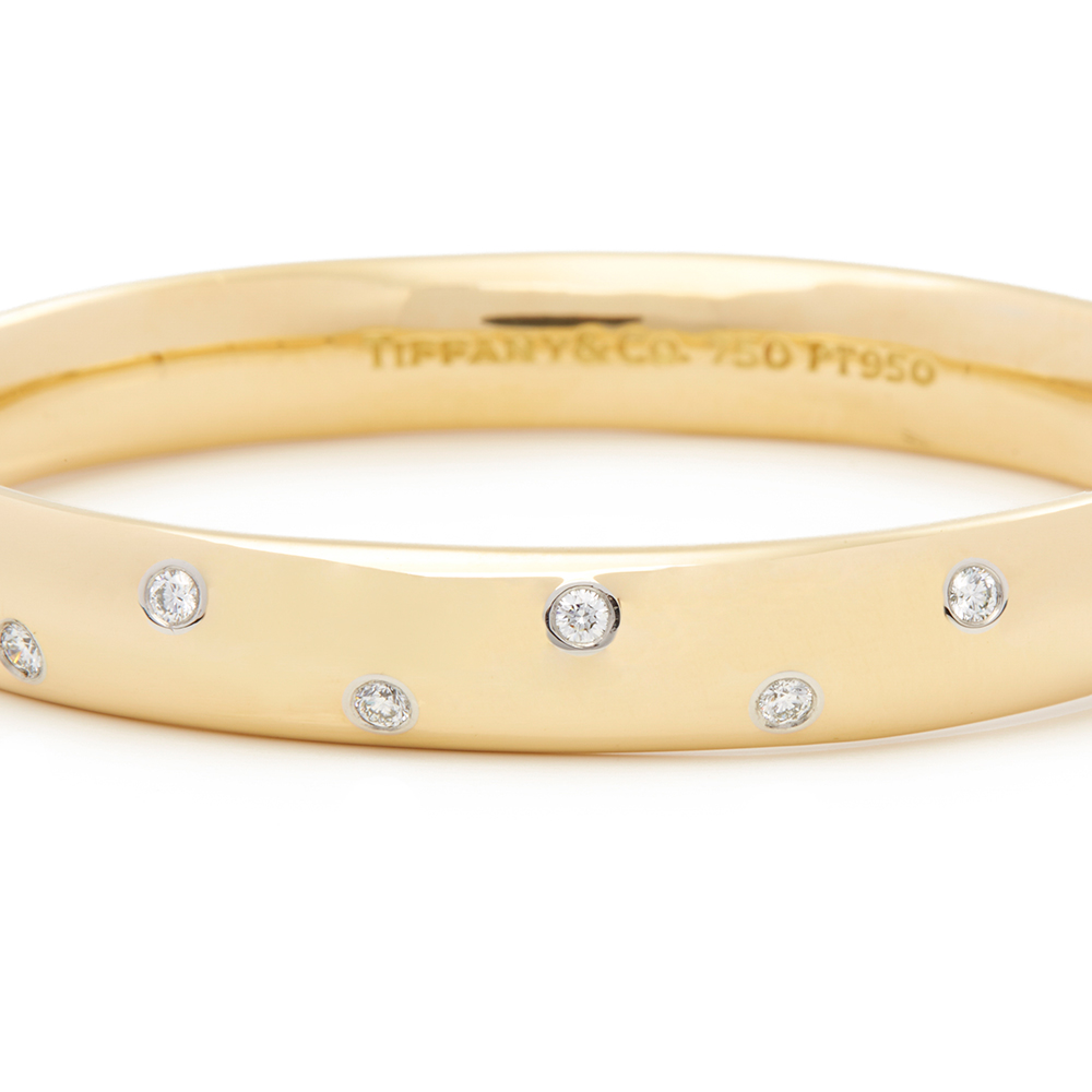 Tiffany & Co. 18k Yellow Gold Diamond Etoile Bracelet - Image 5 of 8